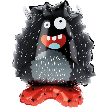 Monster Helium Ballon Met Standaard Leeg 40cm 4st - Partywinkel - 8714572285964