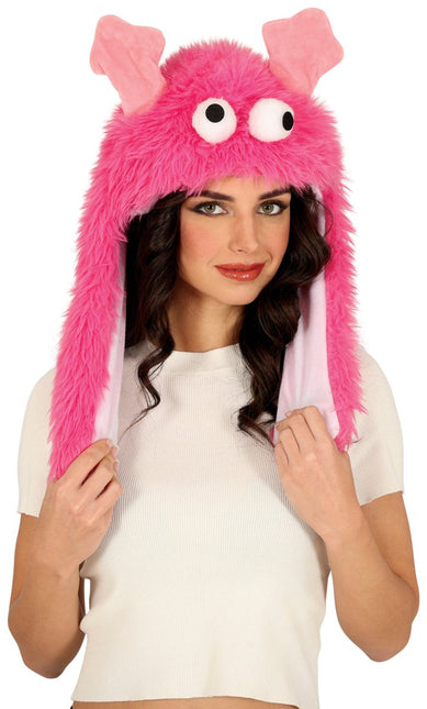 Monster Hoed Roze - Partywinkel - 8434077137642