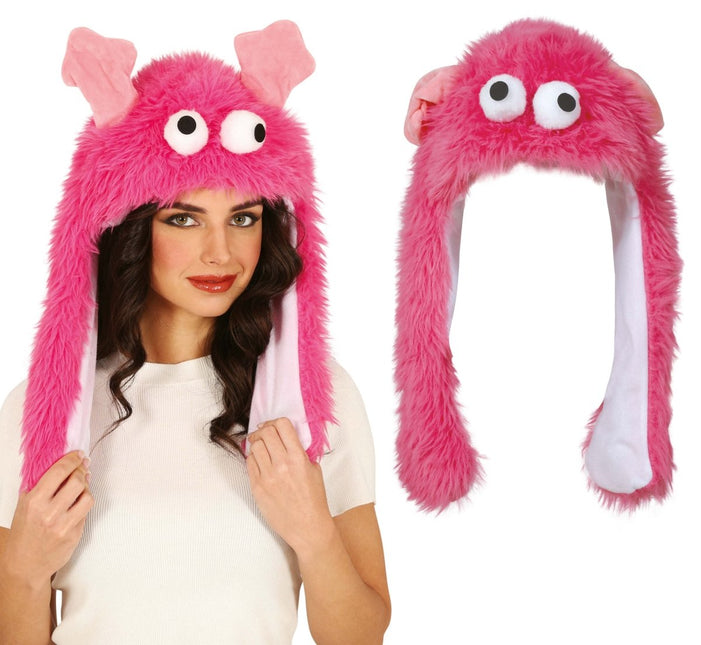 Monster Hoed Roze - Partywinkel - 8434077137642