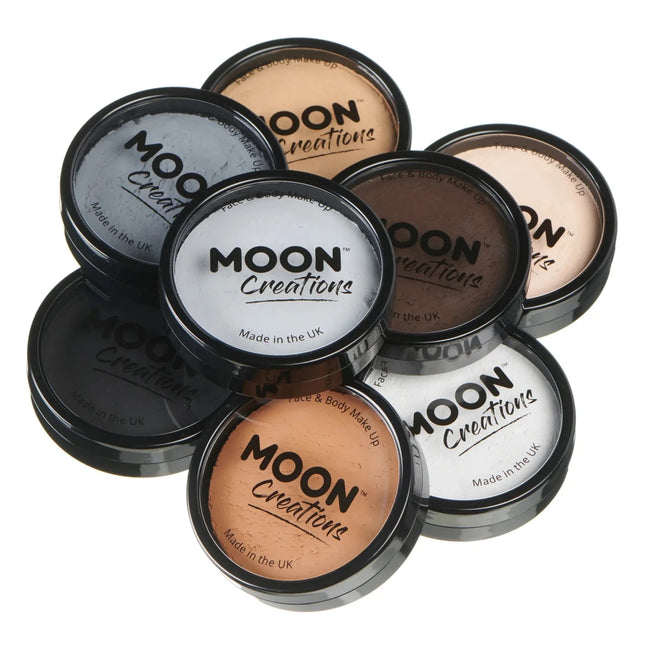 Moon Creations Pro Face Paint Cake Pots Dark Grey 36g van Moon Creations koop je bij Partywinkel
