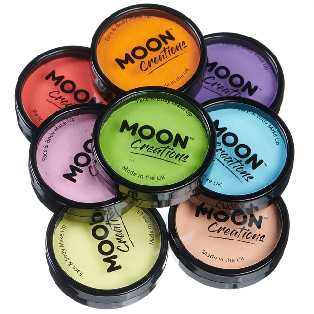 Moon Creations Pro Face Paint Cake Pots Light Blue 36g van Moon Creations koop je bij Partywinkel