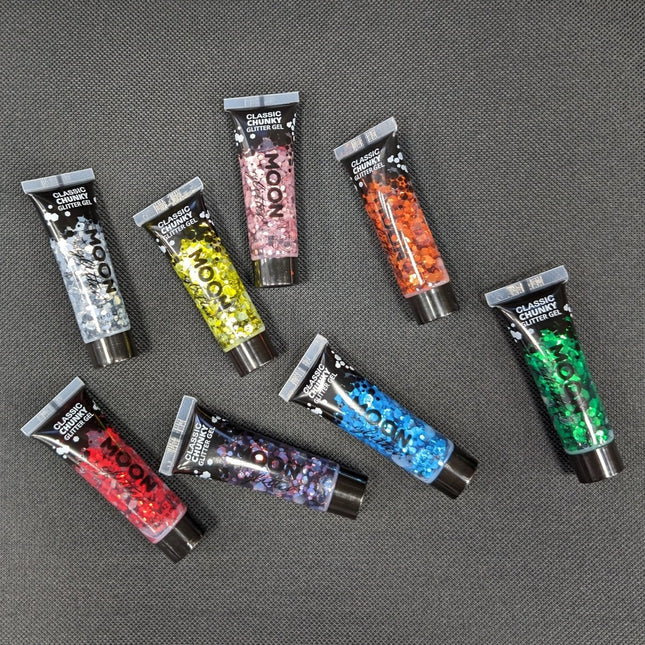 Moon Glitter Classic Chunky Glitter Gel Silver 12ml van Moon Creations koop je bij Partywinkel