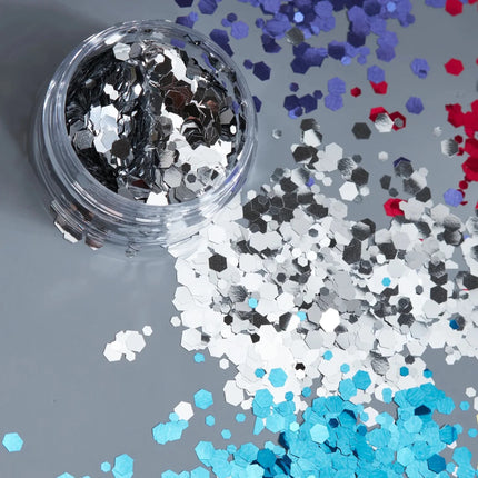 Moon Glitter Classic Chunky Glitter Silver 3g van Moon Creations koop je bij Partywinkel