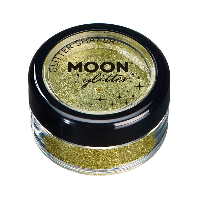 Moon Glitter Classic Fine Glitter Shakers Gold 5g van Moon Creations koop je bij Partywinkel