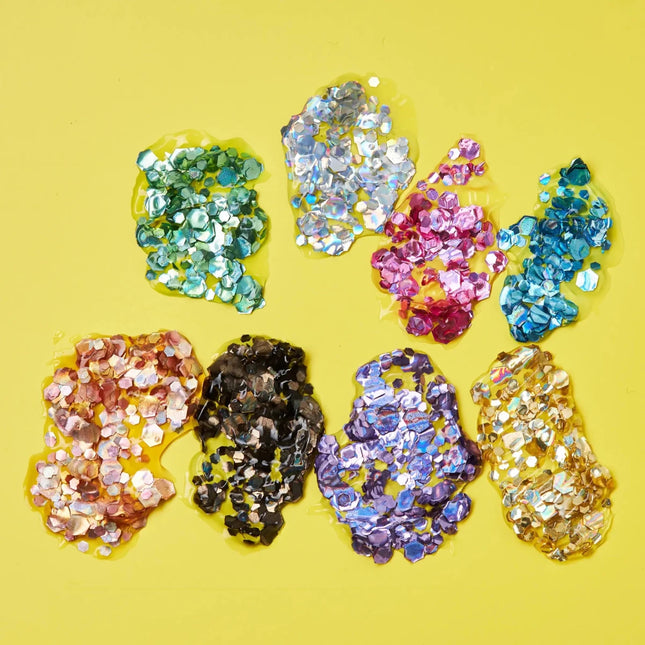 Moon Glitter Holographic Chunky Glitter Gel Pink 12ml van Moon Creations koop je bij Partywinkel