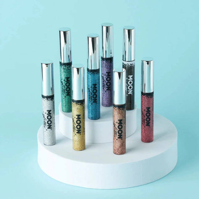 Moon Glitter Holographic Glitter Eye Liner Blue 10ml van Moon Creations koop je bij Partywinkel