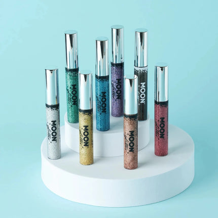 Moon Glitter Holographic Glitter Eye Liner Green 10ml van Moon Creations koop je bij Partywinkel
