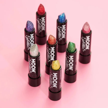 Moon Glitter Holographic Glitter Lipstick Blue 4.2g van Moon Creations koop je bij Partywinkel
