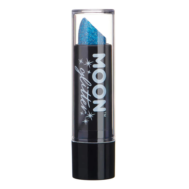 Moon Glitter Holographic Glitter Lipstick Blue 4.2g van Moon Creations koop je bij Partywinkel