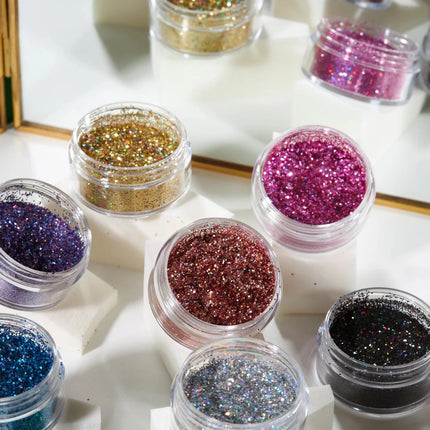 Moon Glitter Holographic Glitter Shakers Silver 5g van Moon Creations koop je bij Partywinkel
