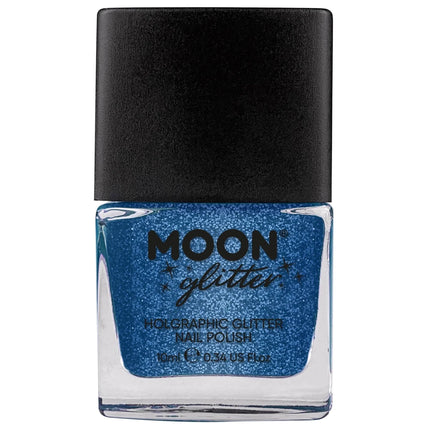 Moon Glitter Holographic Nail Polish Blue 14ml van Moon Creations koop je bij Partywinkel