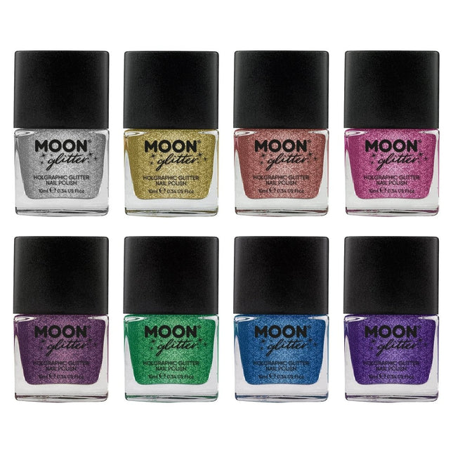 Moon Glitter Holographic Nail Polish Purple 14ml van Moon Creations koop je bij Partywinkel