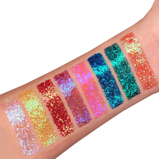Moon Glitter Iridescent Fine Glitter Gel Yellow 12ml van Moon Creations koop je bij Partywinkel