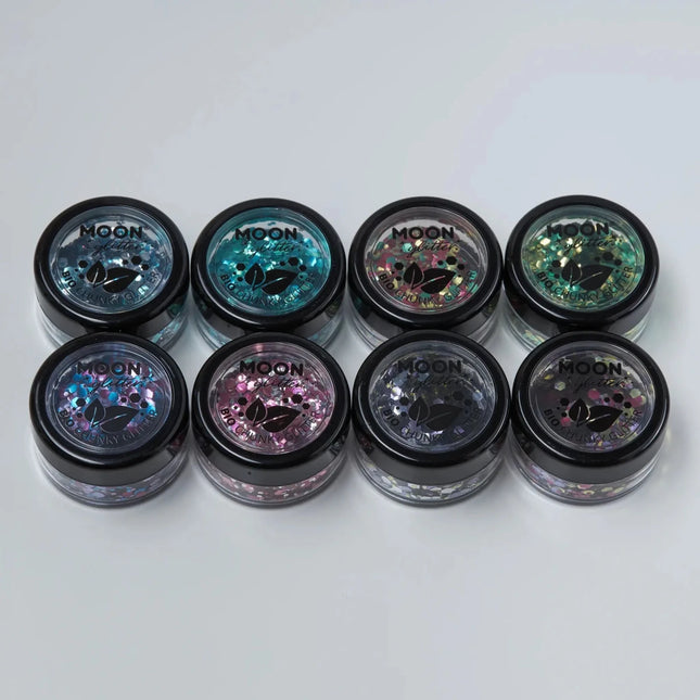 Moon Glitter Mystic Bio Chunky Glitter Celebration 3g van Moon Creations koop je bij Partywinkel