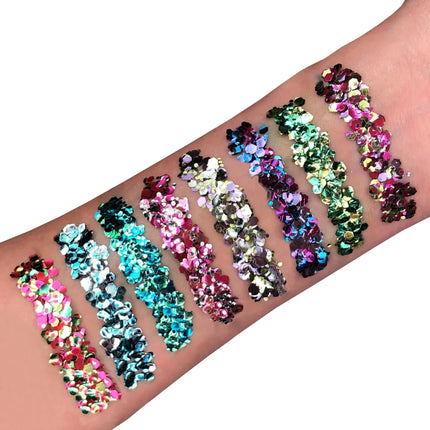 Moon Glitter Mystic Bio Chunky Glitter Glacier 3g van Moon Creations koop je bij Partywinkel