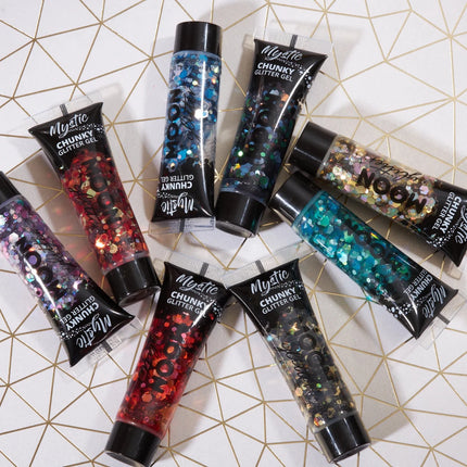 Moon Glitter Mystic Chunky Glitter Gel Galaxy 12ml van Moon Creations koop je bij Partywinkel