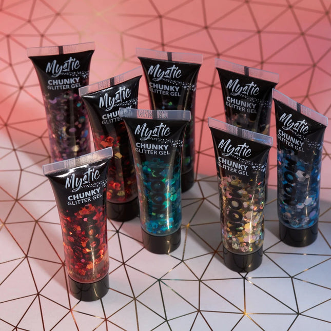 Moon Glitter Mystic Chunky Glitter Gel Galaxy 12ml van Moon Creations koop je bij Partywinkel