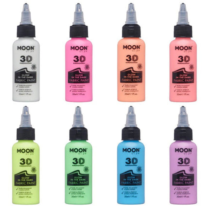 Moon Glow Glow in the Dark Fabric Paint Purple 30ml van Moon Creations koop je bij Partywinkel