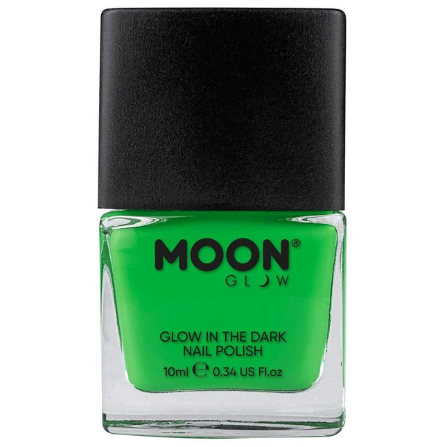 Moon Glow Glow in the Dark Nail Polish Green 14ml van Moon Creations koop je bij Partywinkel