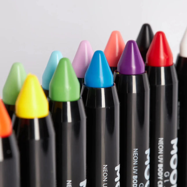 Moon Glow Intense Neon UV Body Crayons Intense Pink 3.2g van Moon Creations koop je bij Partywinkel