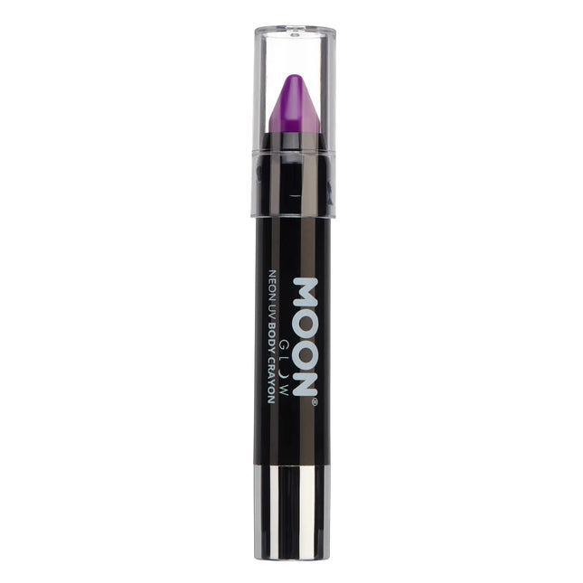 Moon Glow Intense Neon UV Body Crayons Intense Purple 3.2g van Moon Creations koop je bij Partywinkel