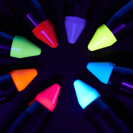 Moon Glow Intense Neon UV Body Crayons White 3.2g van Moon Creations koop je bij Partywinkel