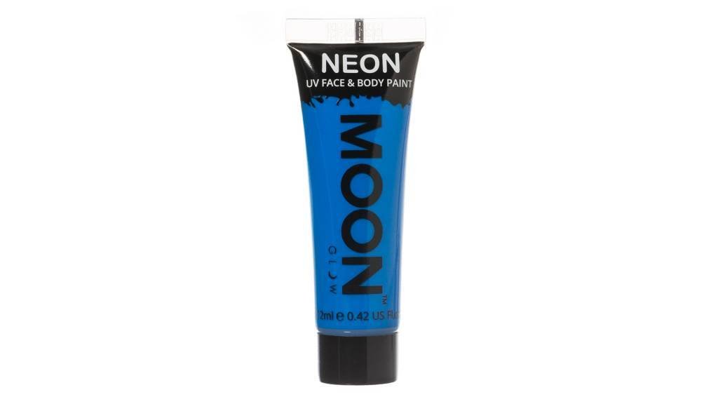 Moon Glow Intense Neon UV Face Paint Intense Blue van Moon Creations koop je bij Partywinkel