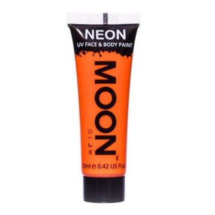 Moon Glow Intense Neon UV Face Paint Intense Orange van Moon Creations koop je bij Partywinkel