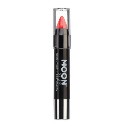 Moon Glow Neon UV Glitter Body Crayons Magenta 3.2g van Moon Creations koop je bij Partywinkel