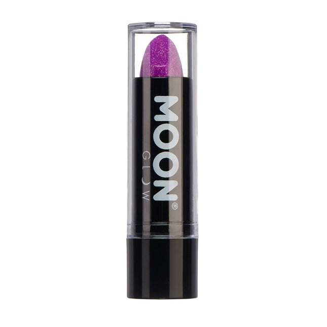 Moon Glow Neon UV Glitter Lipstick Purple 4.2g van Moon Creations koop je bij Partywinkel