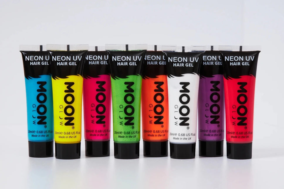 Moon Glow Neon UV Hair Gel Intense Green 20ml van Moon Creations koop je bij Partywinkel