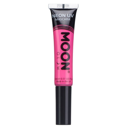 Moon Glow Neon UV Mascara Intense Pink 15ml van Moon Creations koop je bij Partywinkel