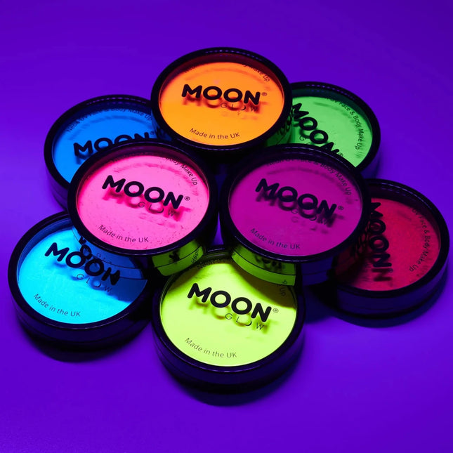 Moon Glow Neon UV Pro Face Paint Intense Pink 36g van Moon Creations koop je bij Partywinkel