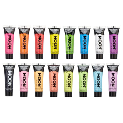 Moon Glow Pastel Neon UV Face Paint Black 12ml van Moon Creations koop je bij Partywinkel