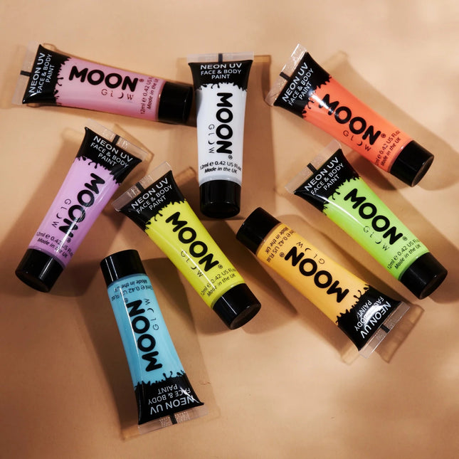 Moon Glow Pastel Neon UV Face Paint Pastel Green 12ml van Moon Creations koop je bij Partywinkel