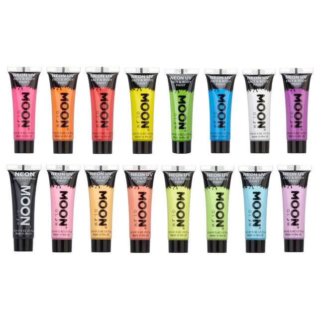 Moon Glow Pastel Neon UV Face Paint Pastel Green 12ml van Moon Creations koop je bij Partywinkel