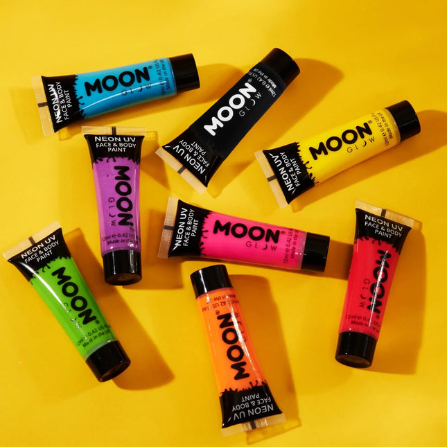 Moon Glow Pastel Neon UV Face Paint Pastel Yellow 12ml van Moon Creations koop je bij Partywinkel