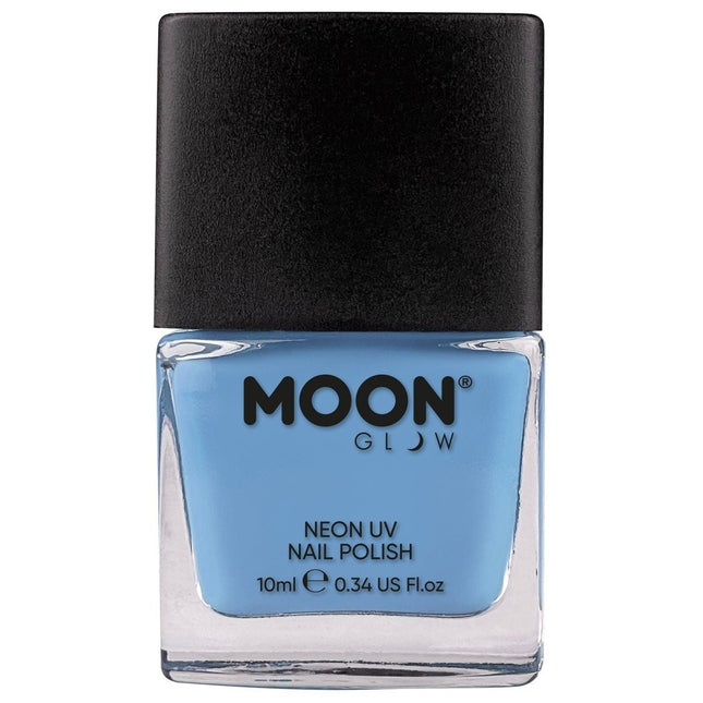 Moon Glow Pastel Neon UV Nail Polish Pastel Blue 14ml van Moon Creations koop je bij Partywinkel