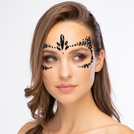 Moon Terror Halloween Face Jewels Feisty Feline van Moon Creations koop je bij Partywinkel