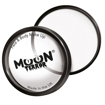 Moon Terror Halloween Pro Face Paint Cake Pots Wicked White 36g van Moon Creations koop je bij Partywinkel