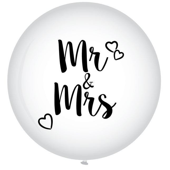 Mr & Mrs Ballon XL 90cm van Haza Witbaard koop je bij Partywinkel