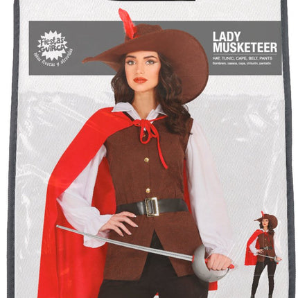 Musketier Kostuum Dames - Partywinkel - 8434077860083