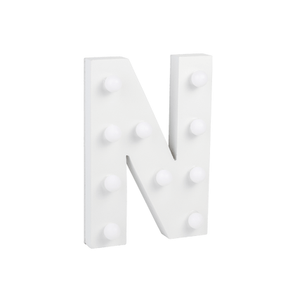 N Licht Letter 16,5cm van Paper Dreams koop je bij Partywinkel