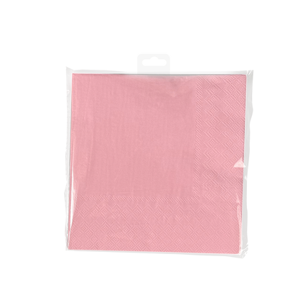 Rosa Servietten Pastell 16,5cm 8Stk