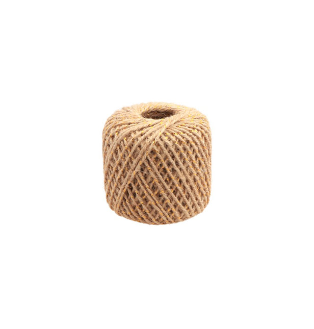 NATUR/GOLDENES JUTEBAND 2 MM X 30 M