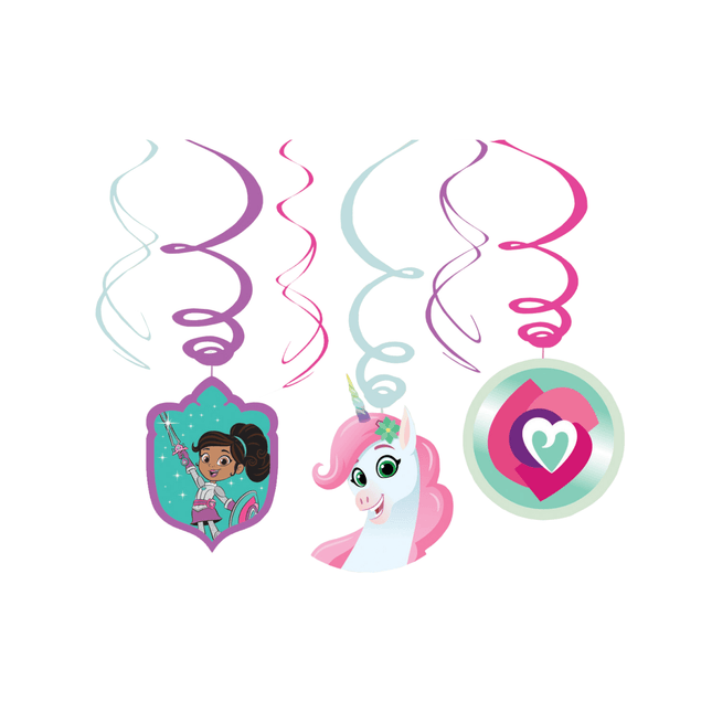 Nella The Princess Knight Hangdecoratie 61cm 6st van Riethmueller koop je bij Partywinkel