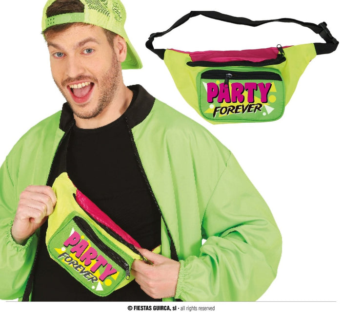 Neon 80S Heuptasje Groen - Partywinkel - 8434077272336