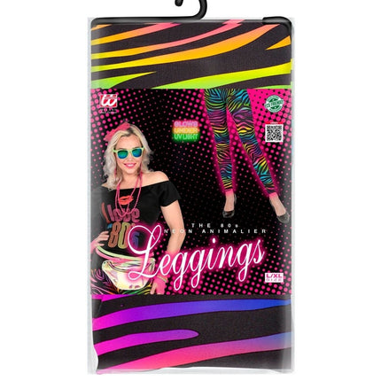 Neon 80S Legging Dames van Widmann koop je bij Partywinkel