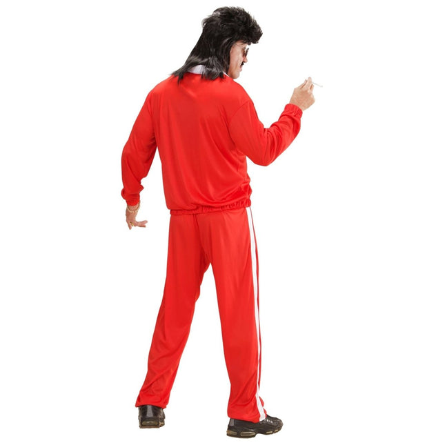Neon 80S Trainingspak Fout Rood Heren van Widmann koop je bij Partywinkel