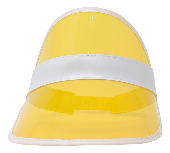 Neon 80S Zonneklep Geel 25cm - Partywinkel - 8434077135778